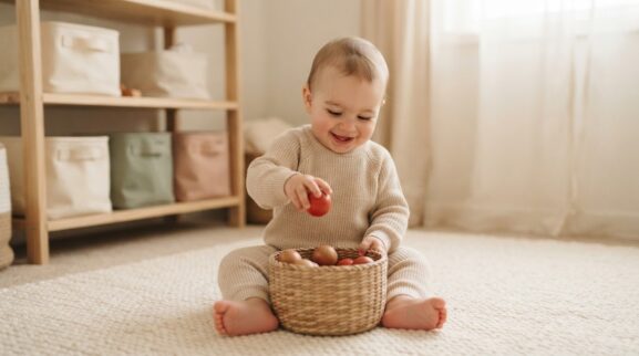 5-Minute Action Movements Activity for 10–11 Months learning activity for a 10–11 month old baby