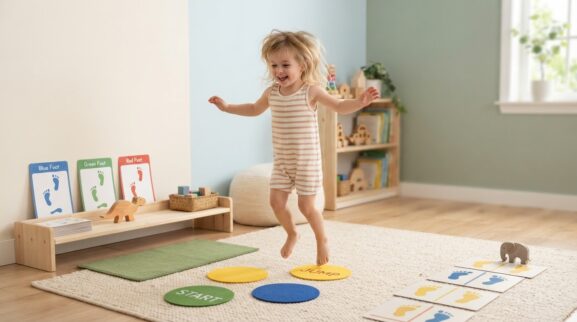 5-Minute Action Movements Activity for 4 Years learning activity for a 4-year-old
