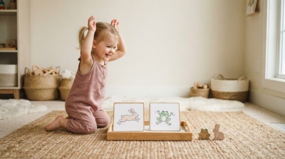 5-Minute Animal Movements Activity for 2 Years learning activity for a 2-year-old