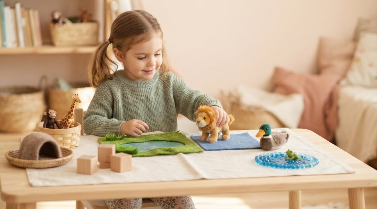 5-Minute Animal Pretend Play Activity for 4-Year-Old Kids