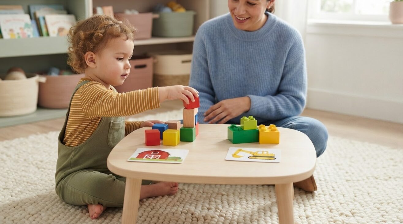 5-Minute Building & Construction Activity for 2-Year-Old Toddlers