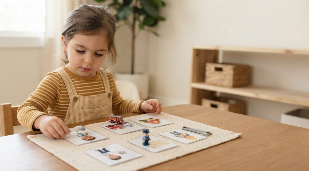 5-Minute Community Helper Pretend Activity for 3-Year-Old Toddlers