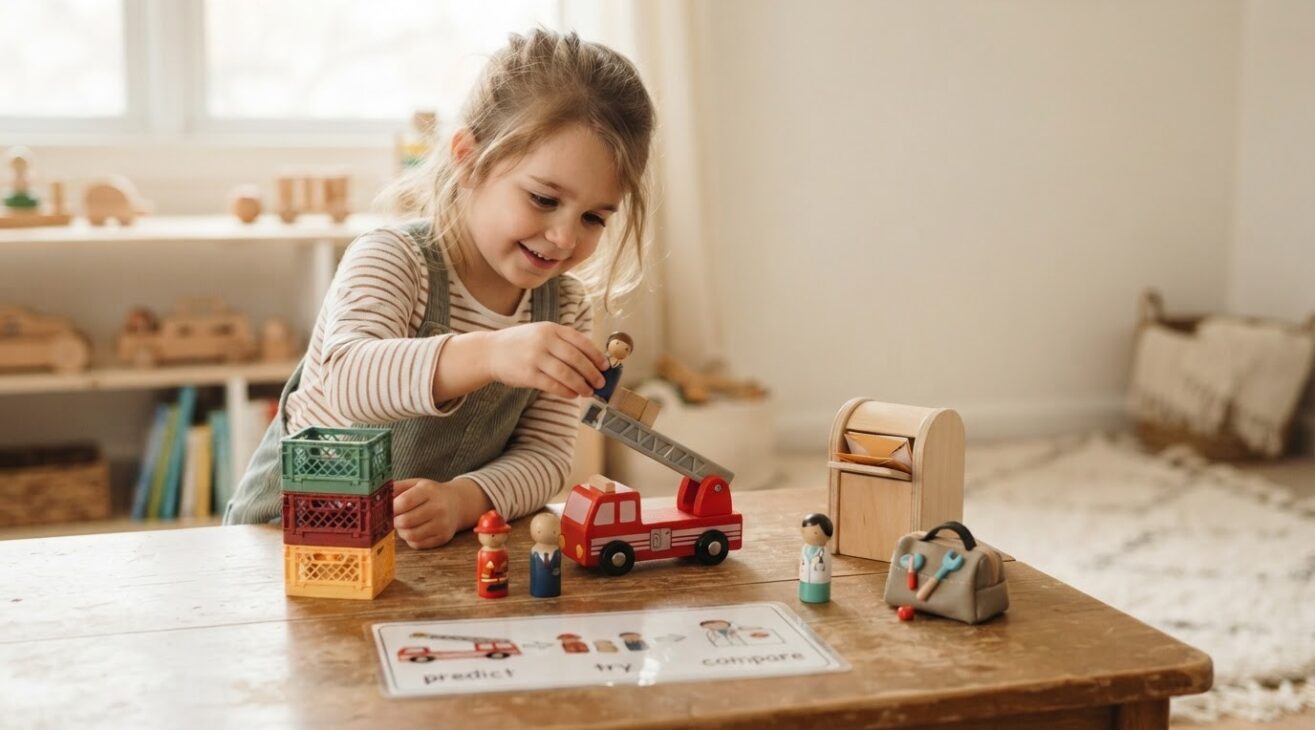 5-Minute Community Helper Pretend Activity for 4-Year-Old Kids