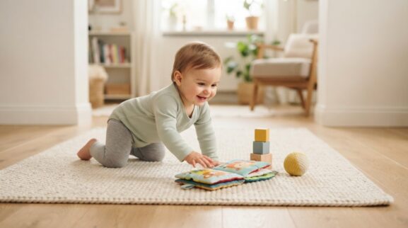 5-Minute Crawling & Exploration Activity for 1 Year learning activity for a 1-year-old