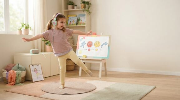 5-Minute Dance & Freeze Activity for 5 Years learning activity for a 5-year-old