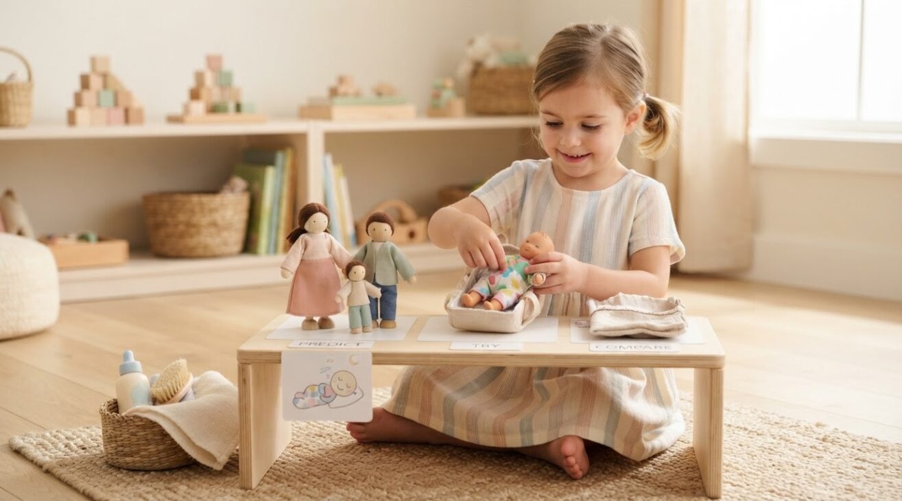 5-Minute Dolls, Family & Caregiving Play Activity for 4-Year-Old Kids