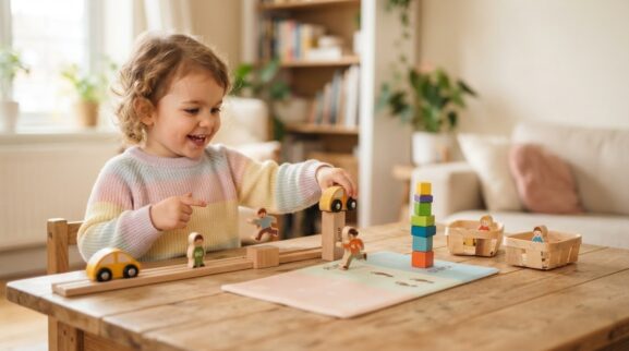 5-Minute Language Play: Action Words for 3 Years learning activity for a 3-year-old