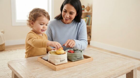 5-Minute Language Play: Describing Words for 2 Years learning activity for a 2-year-old