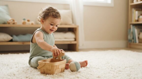 5-Minute Language Play: Position & Direction Words for 1 Year learning activity for a 1-year-old