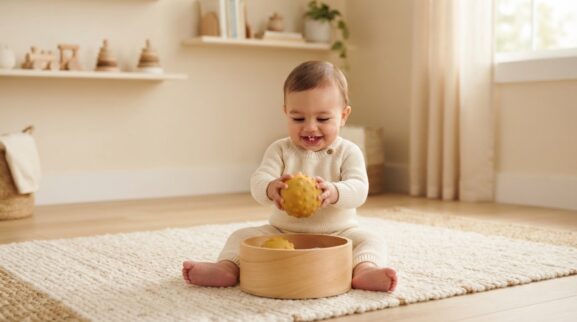 5-Minute Language Play: Vocabulary by Topic for 10–11 Months learning activity for a 10–11 month old baby