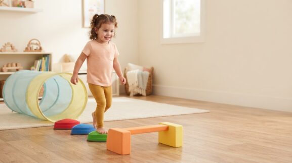5-Minute Obstacle Courses Activity for 3 Years learning activity for a 3-year-old