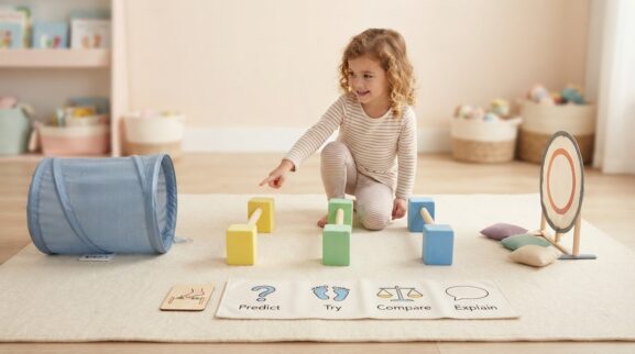 5-Minute Obstacle Courses Activity for 4 Years learning activity for a 4-year-old