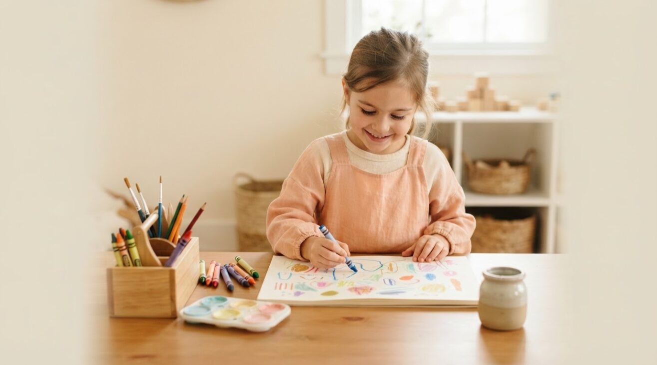 5-Minute Open-Ended Art Activity for 5-Year-Old Kids