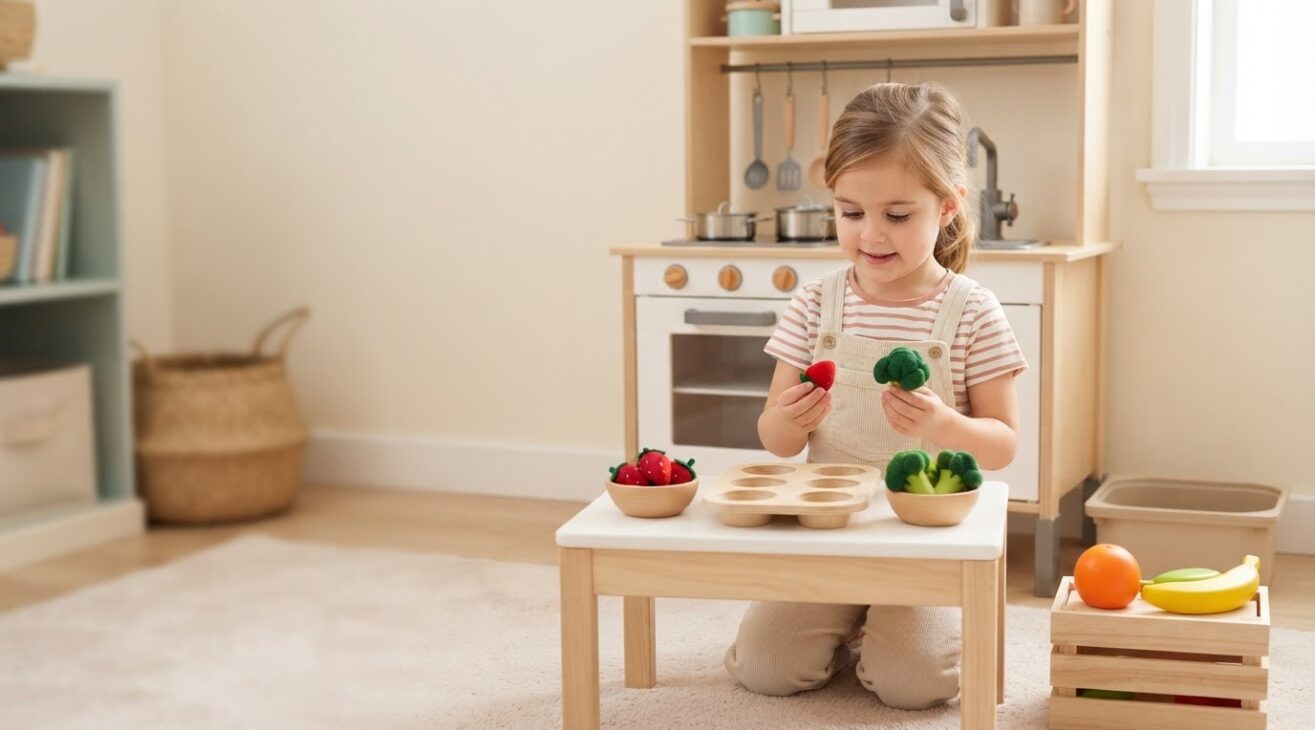 5-Minute Pretend Kitchen & Food Activity for 4-Year-Old Kids