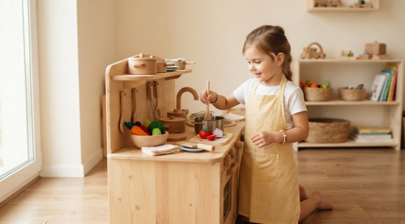 5-Minute Pretend Kitchen & Food Activity for 5-Year-Old Kids
