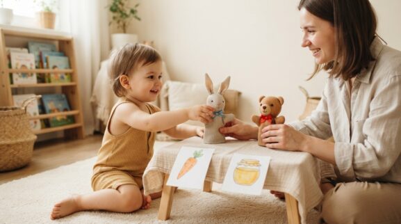 5-Minute Puppets & Character Play Activity for 2 Years learning activity for a 2-year-old