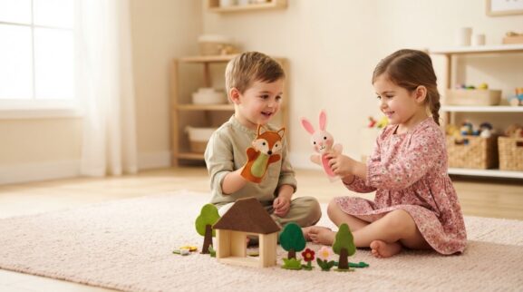 5-Minute Puppets & Character Play Activity for 3 Years learning activity for a 3-year-old