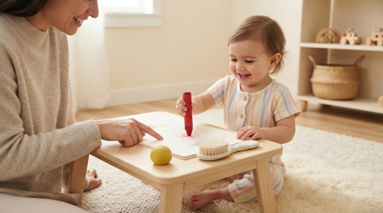 5-Minute Scribble & Free Drawing Activity for 1-Year-Old Toddlers