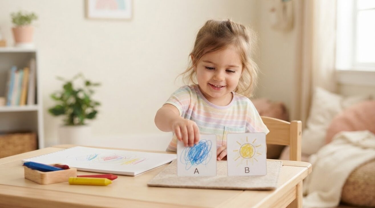 5-Minute Scribble & Free Drawing Activity for 2-Year-Old Toddlers