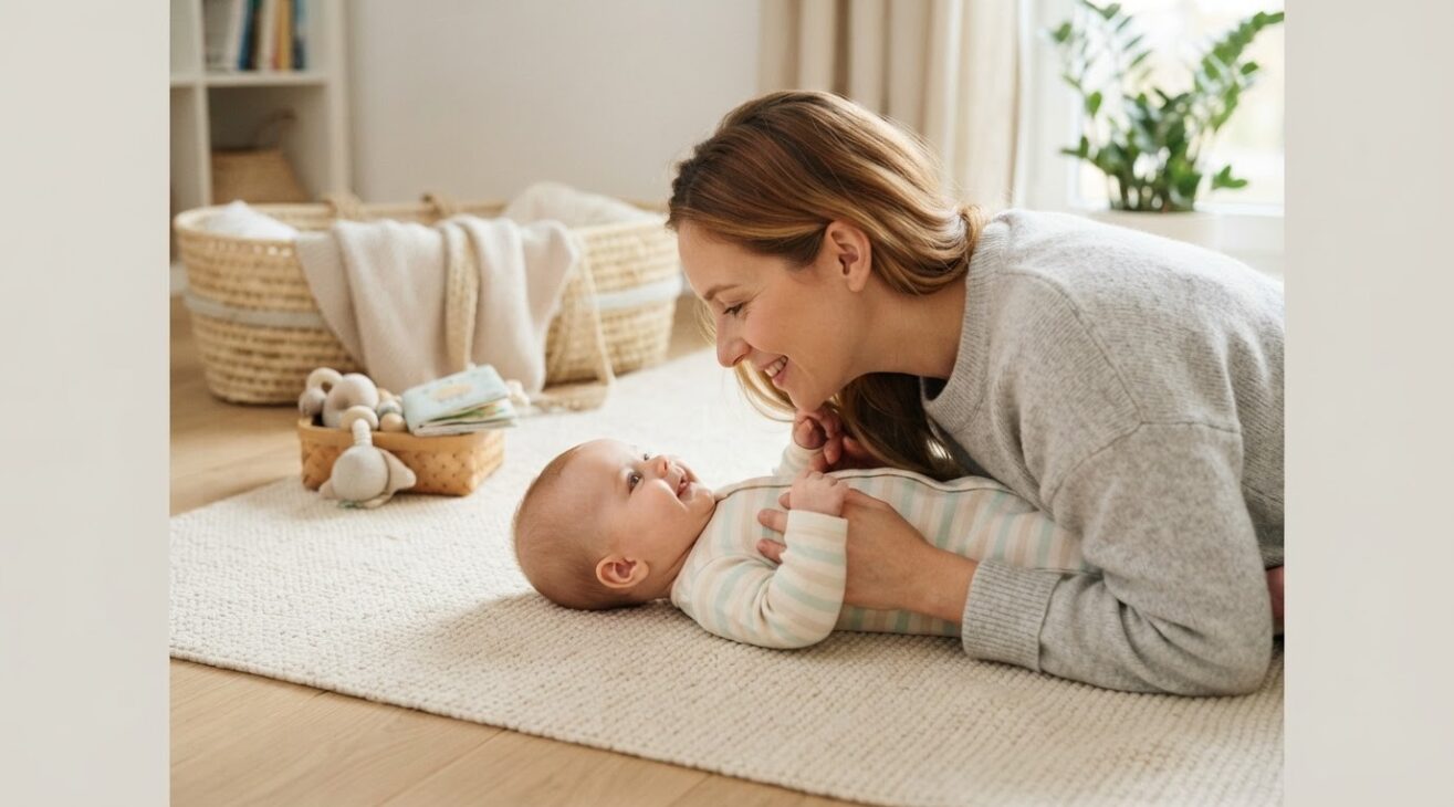 5-Minute Supervised Floor-Time Interaction Activity for Babies 0–3 Months