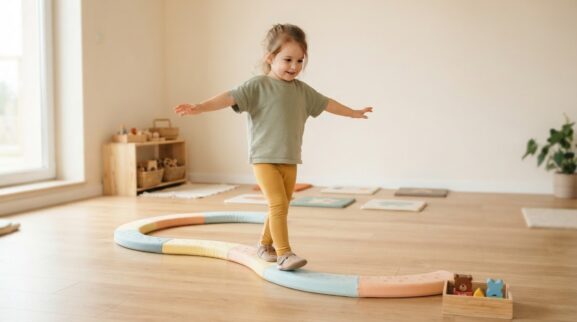 5-Minute Walking & Balance Activity for 3 Years learning activity for a 3-year-old