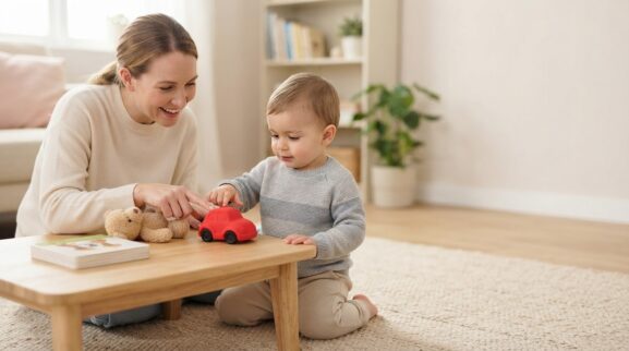 7-Day First Words Routine for 1-Year-Olds parent learning guide for a 1-year-old