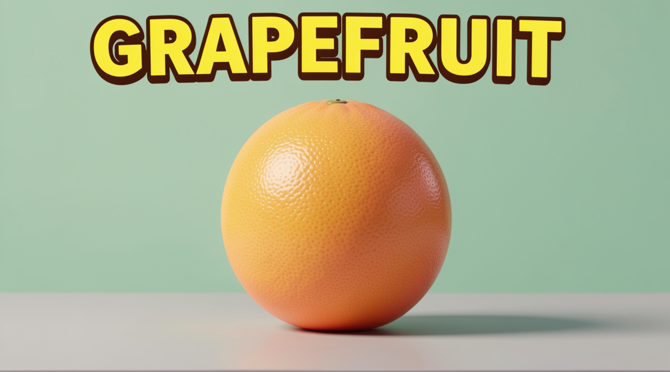 Learn the Word Grapefruit for Toddlers and Babies