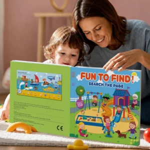 Interactive Early Learning Activity Book for Kids Ages 3+ – 40 Pages Preschool Workbook with Colorful Scenes And Illustrations,