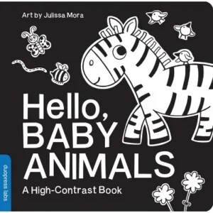 Children's Picture and Board Book Hello, Baby Animals - (High-Contrast Books) by Labs () for Story Time and Young Readers