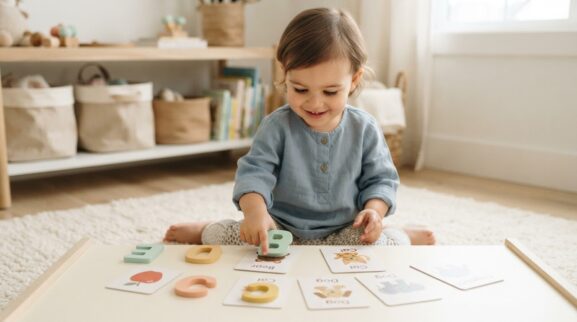 ABC Picture Adventure learning activity for a 3-year-old