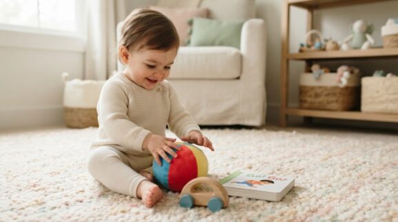 Action Movements Activity Cards for 1 Year printable learning activity for a 1-year-old