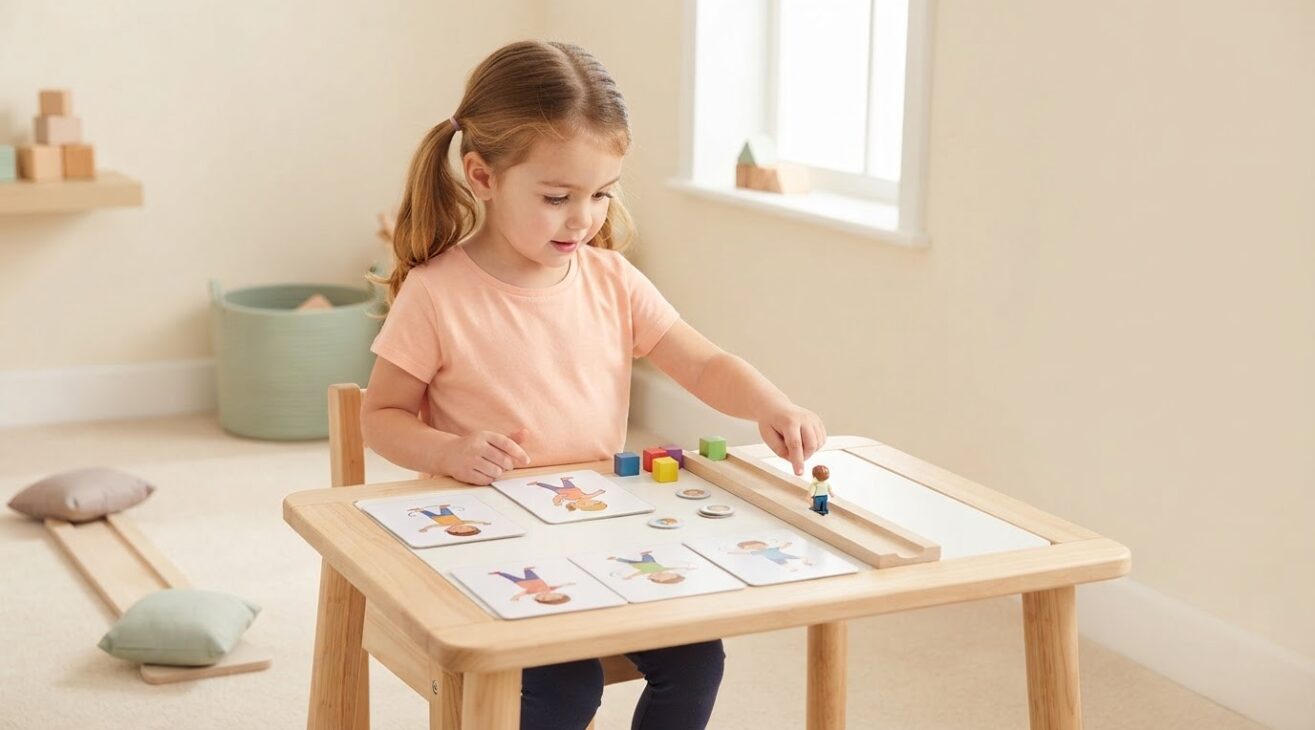 Action Movements Activity Cards for 4-Year-Old Kids