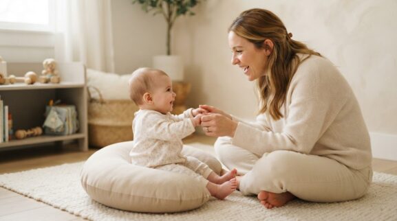 Action Songs Activity Cards for 4–6 Months printable learning activity for a 4–6 month old baby