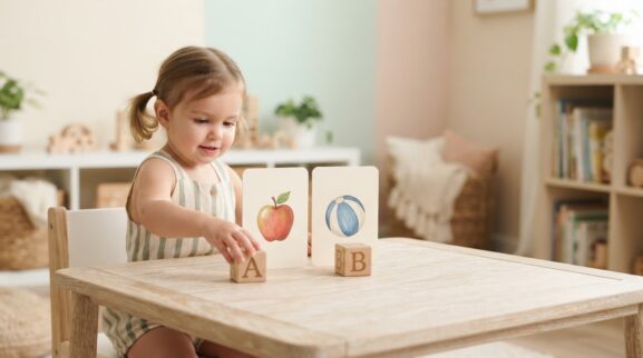 Alphabet Knowledge Activity Cards for 2 Years printable learning activity for a 2-year-old