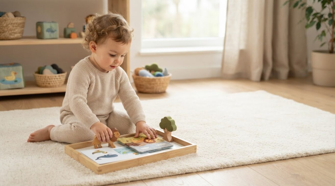 Animals & Habitats Activity Cards for 1-Year-Old Toddlers