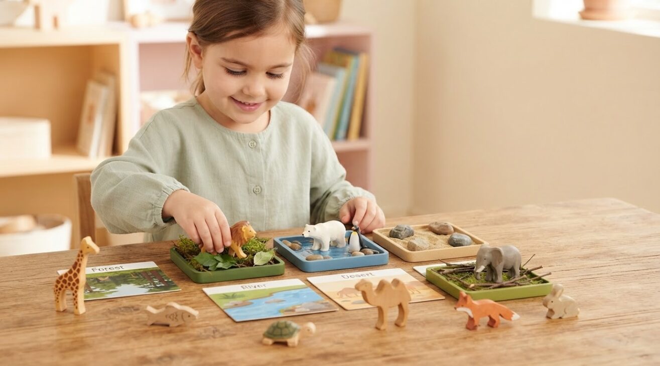 Animals & Habitats Activity Cards for 4-Year-Old Kids