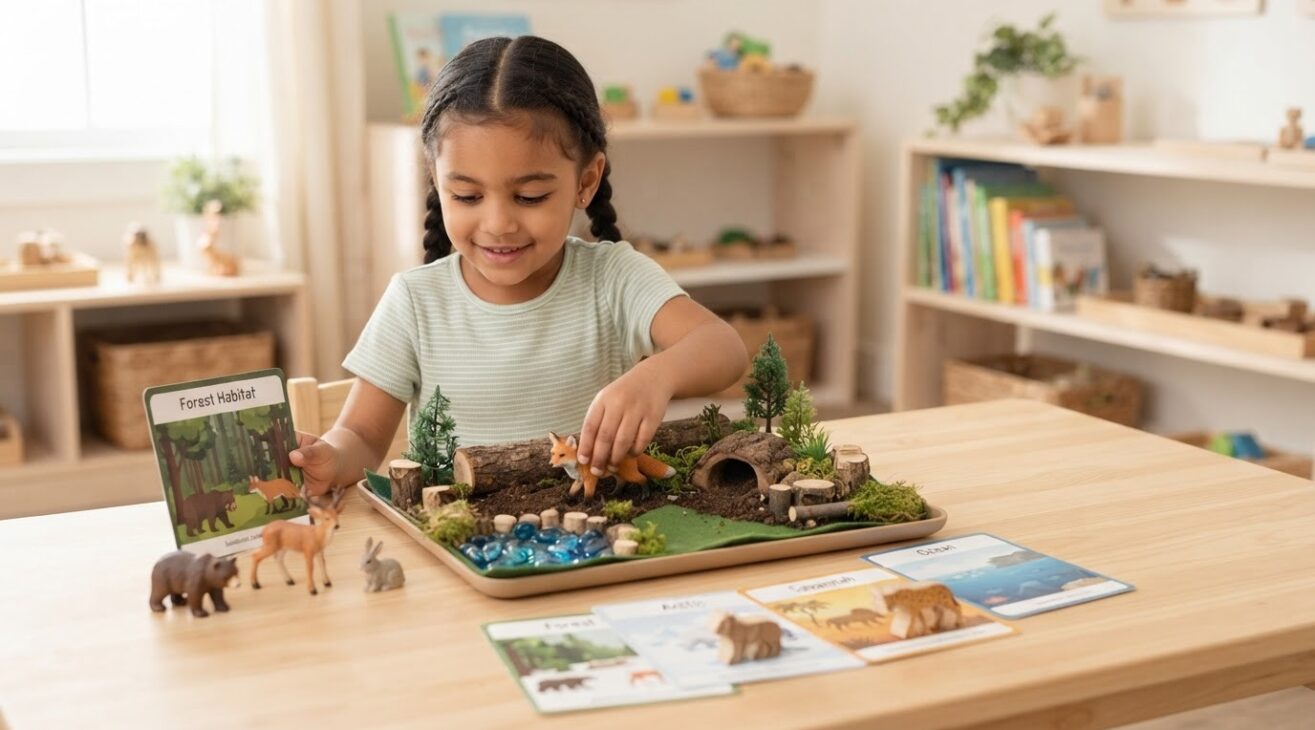 Animals & Habitats Activity Cards for 5-Year-Old Kids