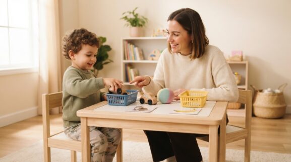 Attention & Following Directions learning activities for a 2-year-old
