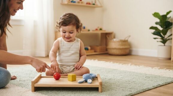 Attention & Following Directions Activity Cards for 1 Year printable learning activity for a 1-year-old