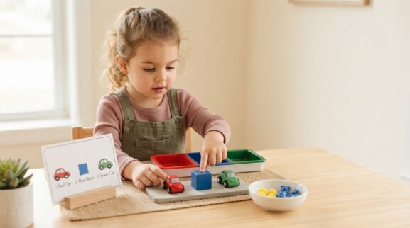 Attention & Following Directions Activity Cards for 4 Years printable learning activity for a 4-year-old