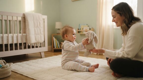 Bedtime Routine Activity Cards for 10–11 Months printable learning activity for a 10–11 month old baby