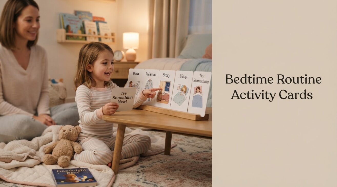 Bedtime Routine Activity Cards for 5-Year-Old Kids