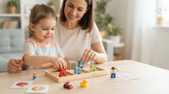 Beginning Sounds Game: Find Matching Objects at Home learning activity for a 4-year-old