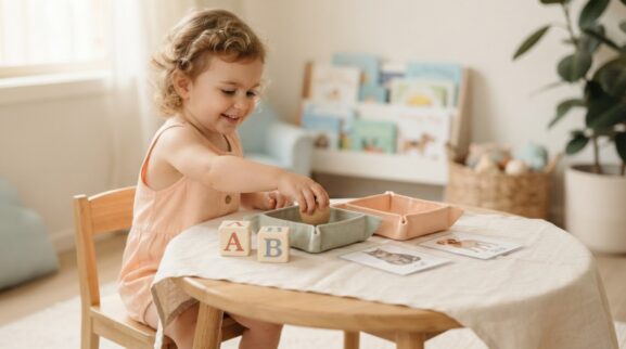 Book & Literacy Play: Alphabet Knowledge for 2 Years learning activity for a 2-year-old