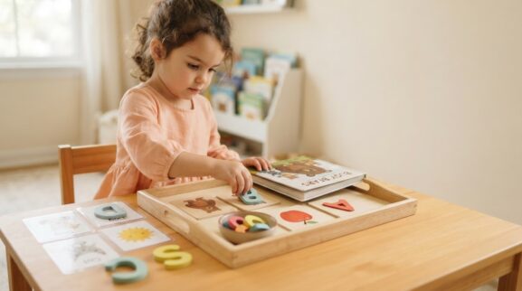 Book & Literacy Play: Alphabet Knowledge for 4 Years learning activity for a 4-year-old