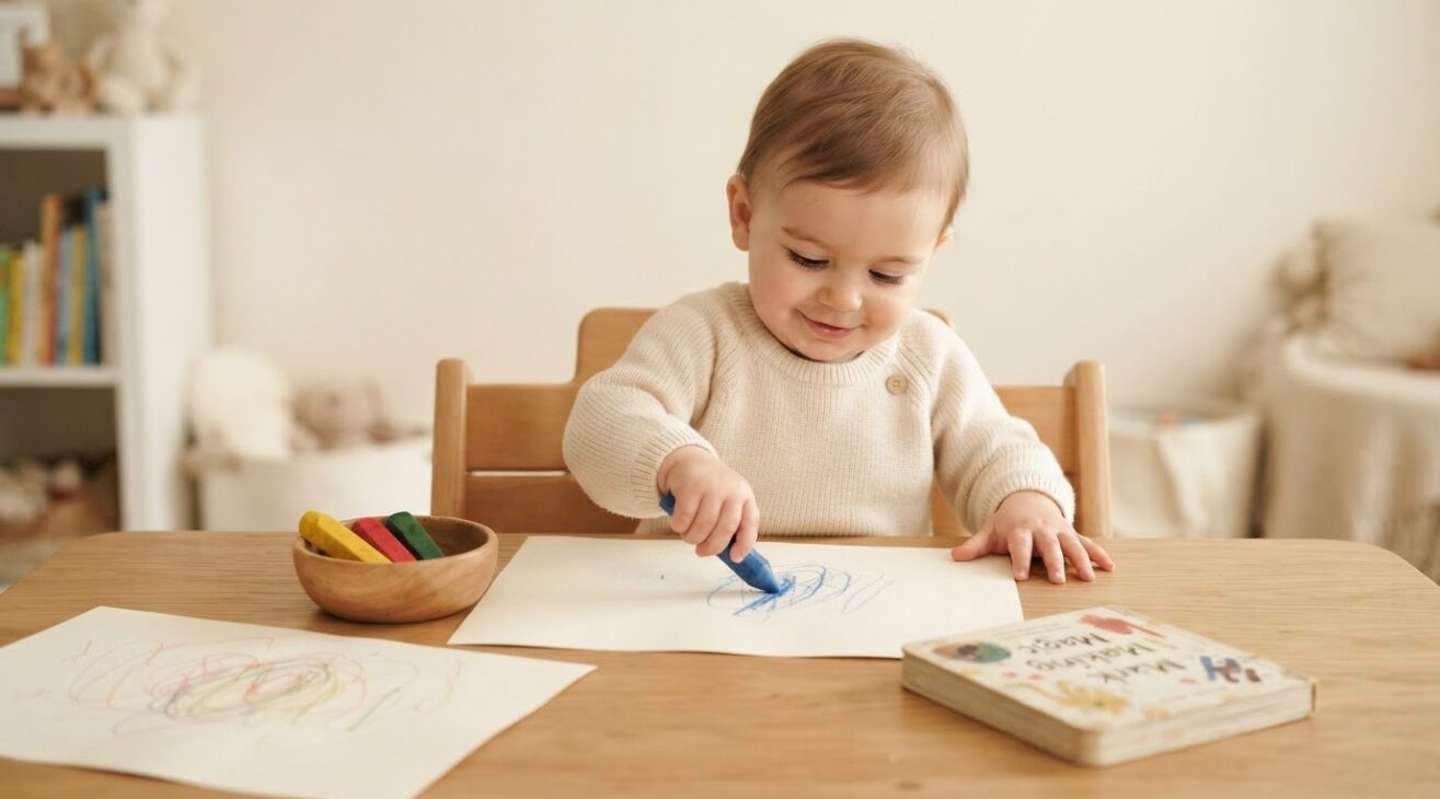 Book & Literacy Play: Early Writing & Mark Making for 1-Year-Old Toddlers