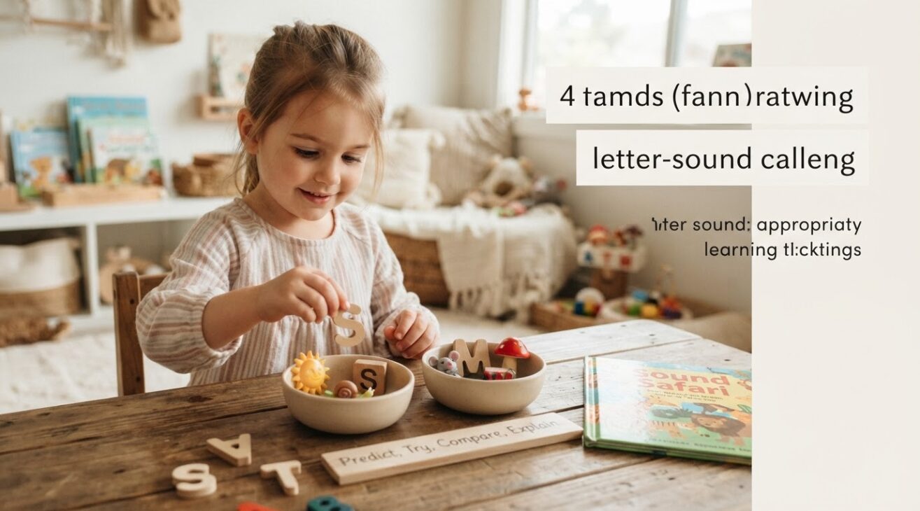Book & Literacy Play: Letter-Sound Play for 4-Year-Old Kids