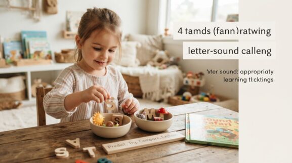 Book & Literacy Play: Letter-Sound Play for 4 Years learning activity for a 4-year-old