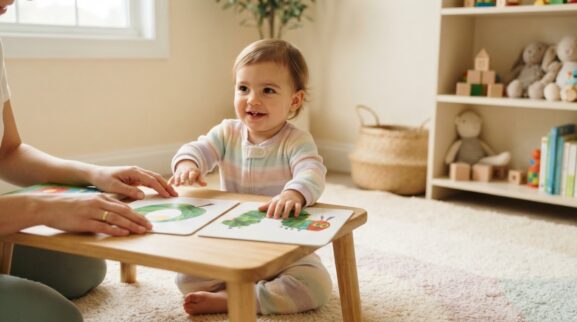 Book & Literacy Play: Sequencing & Retelling for 2 Years learning activity for a 2-year-old
