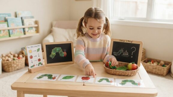 Book & Literacy Play: Sequencing & Retelling for 5 Years learning activity for a 5-year-old
